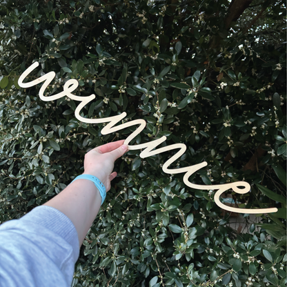 Custom Script Name Signage