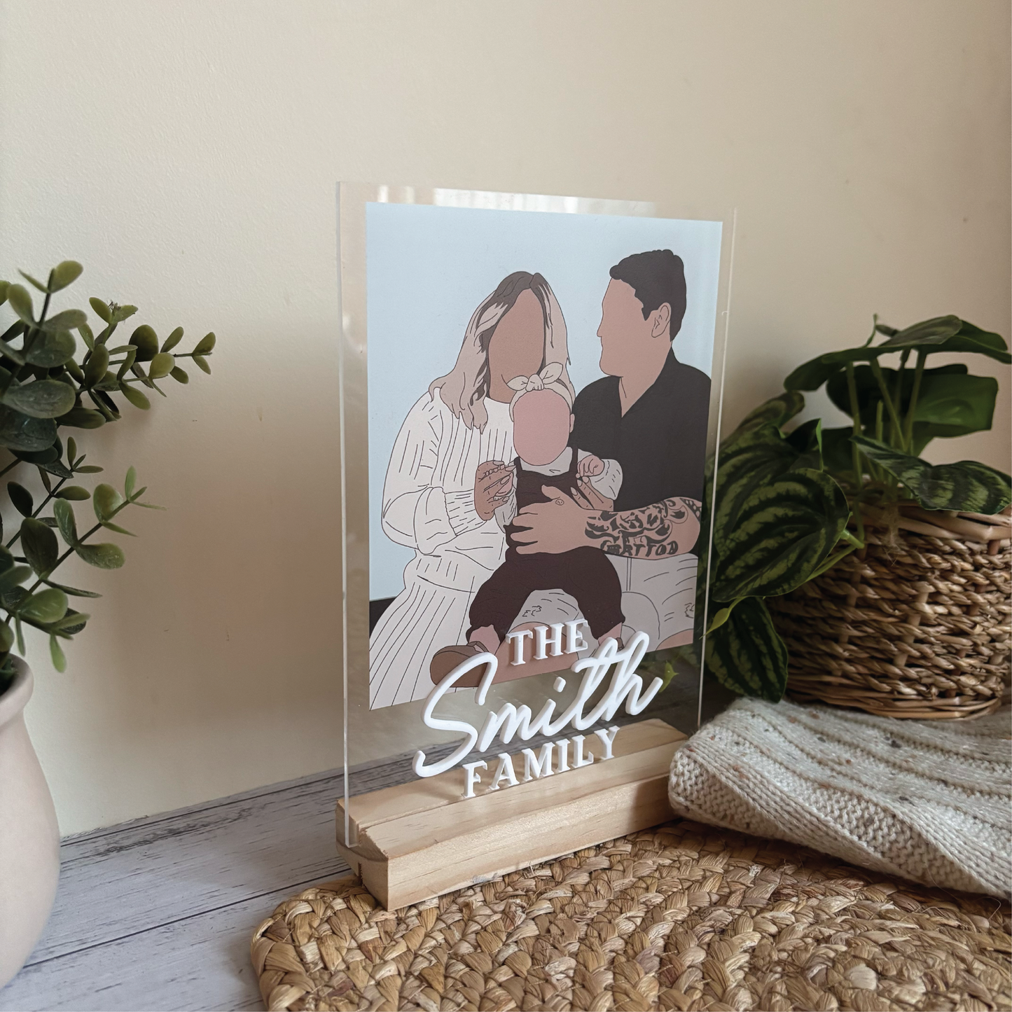 Custom Photo Illustrated Acrylic Keepsake