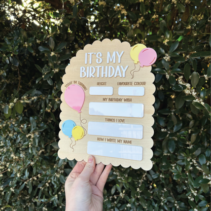 Birthday Milestone Board