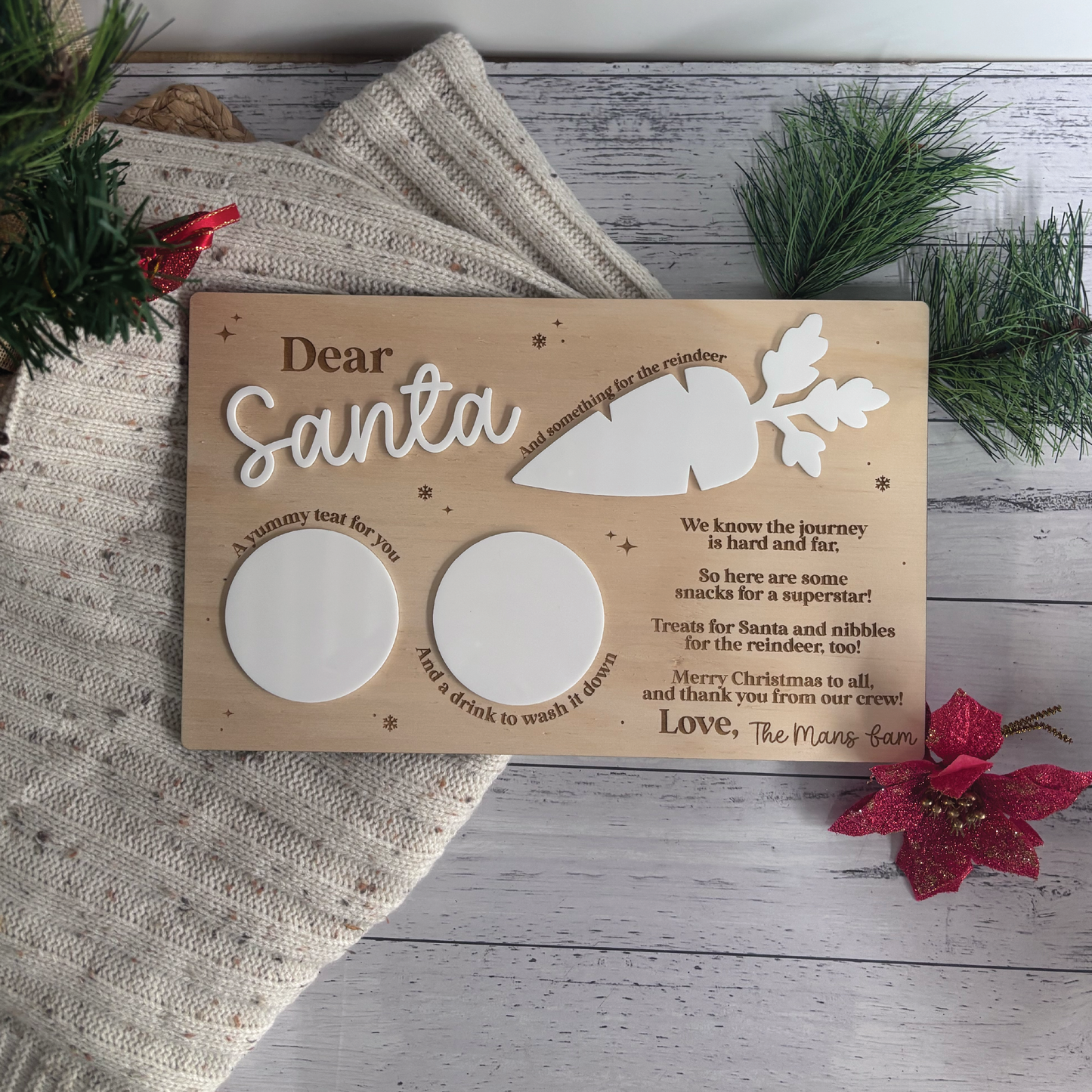 Christmas Eve Santa Tray - Cookies for Santa