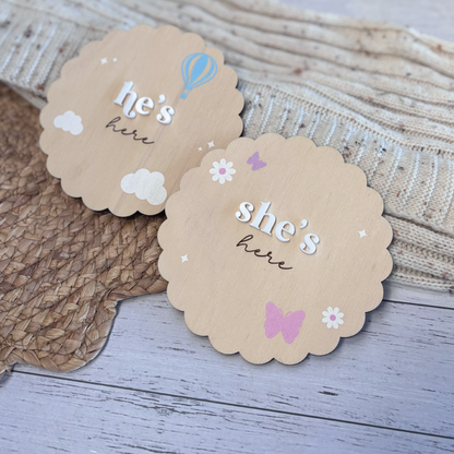 Birth Announcement Plaques