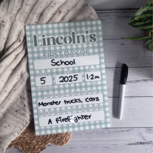 Load image into Gallery viewer, Double-Sided Reusable First Day of School Board
