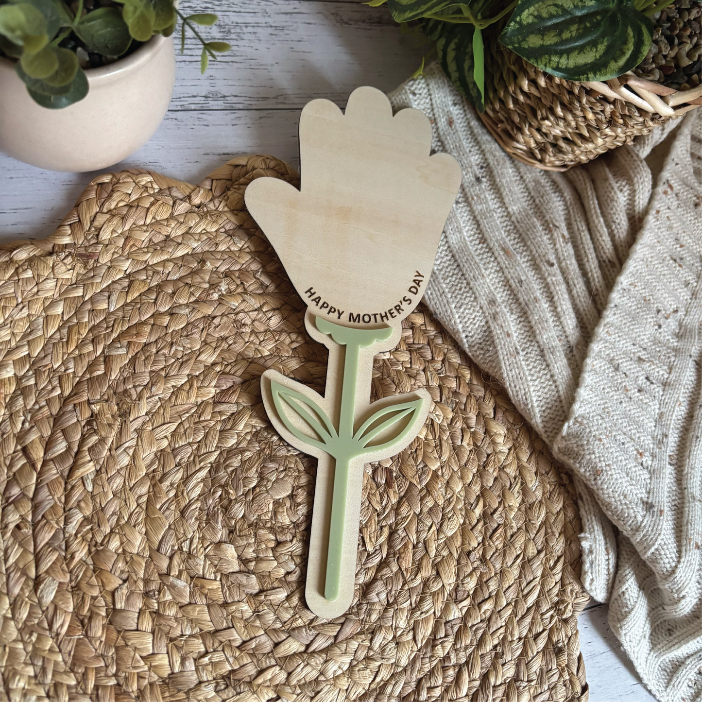 Handprint Flower Keepsake