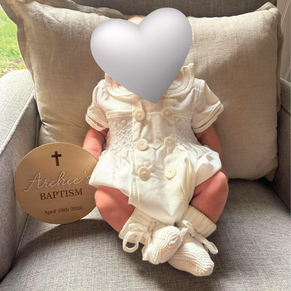 Personalised Baptism Milestone Plaque