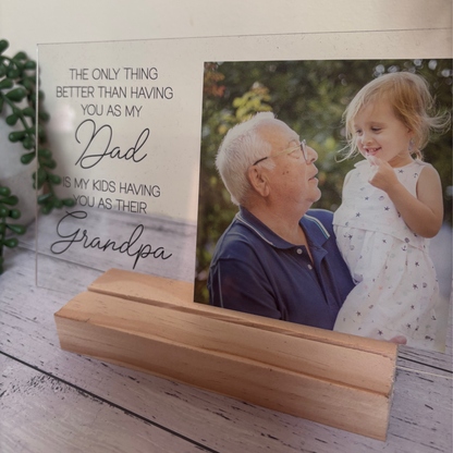 Personalised Acrylic Photo Plaque