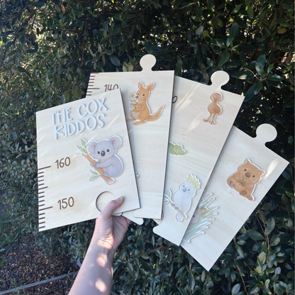Personalised Australian Animal Growth Chart