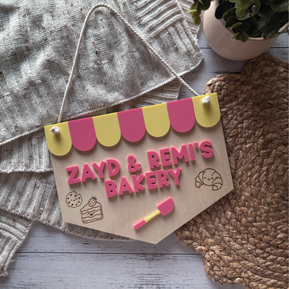 Personalised Wooden Bakery Sign