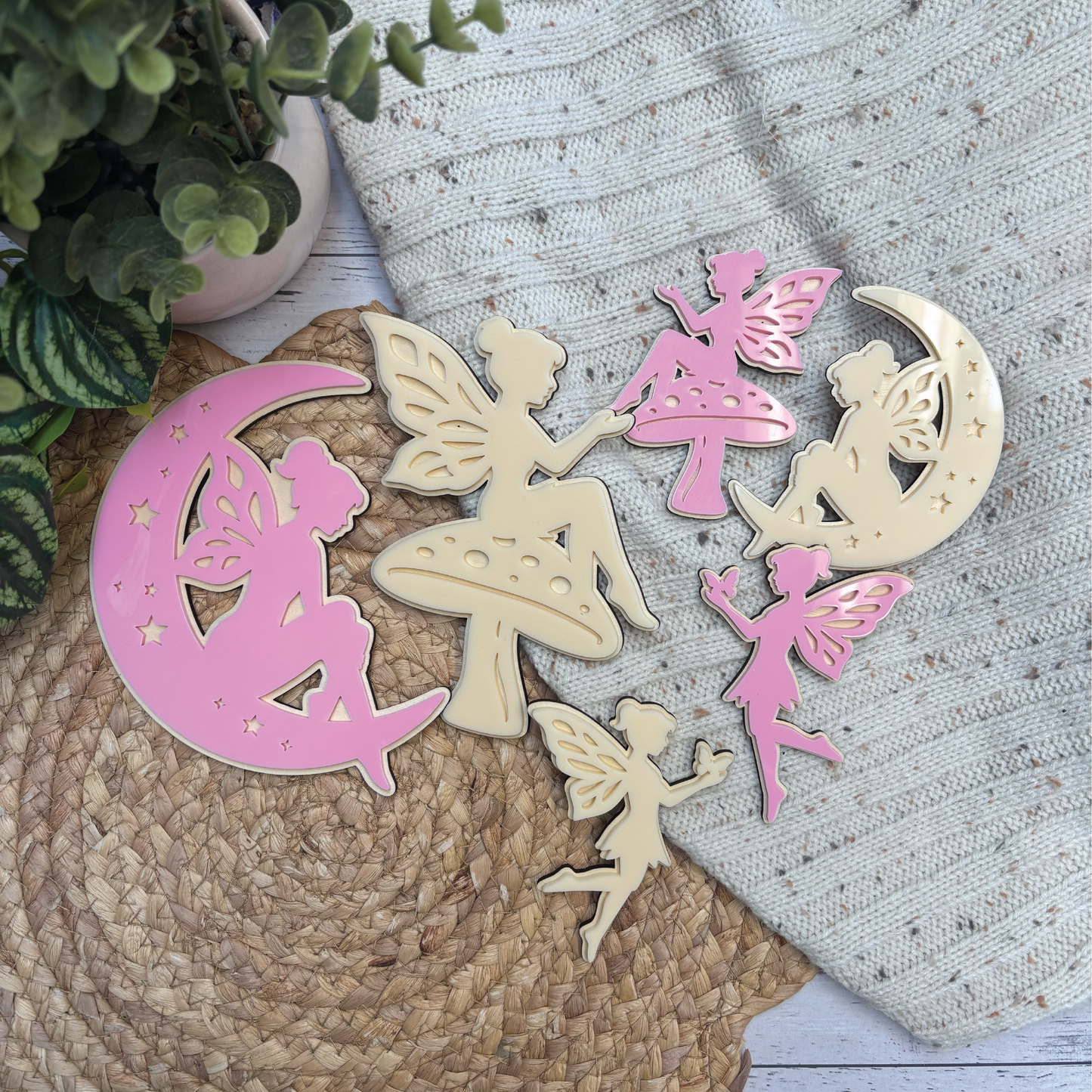 Enchanting Acrylic Fairy Wall Decor