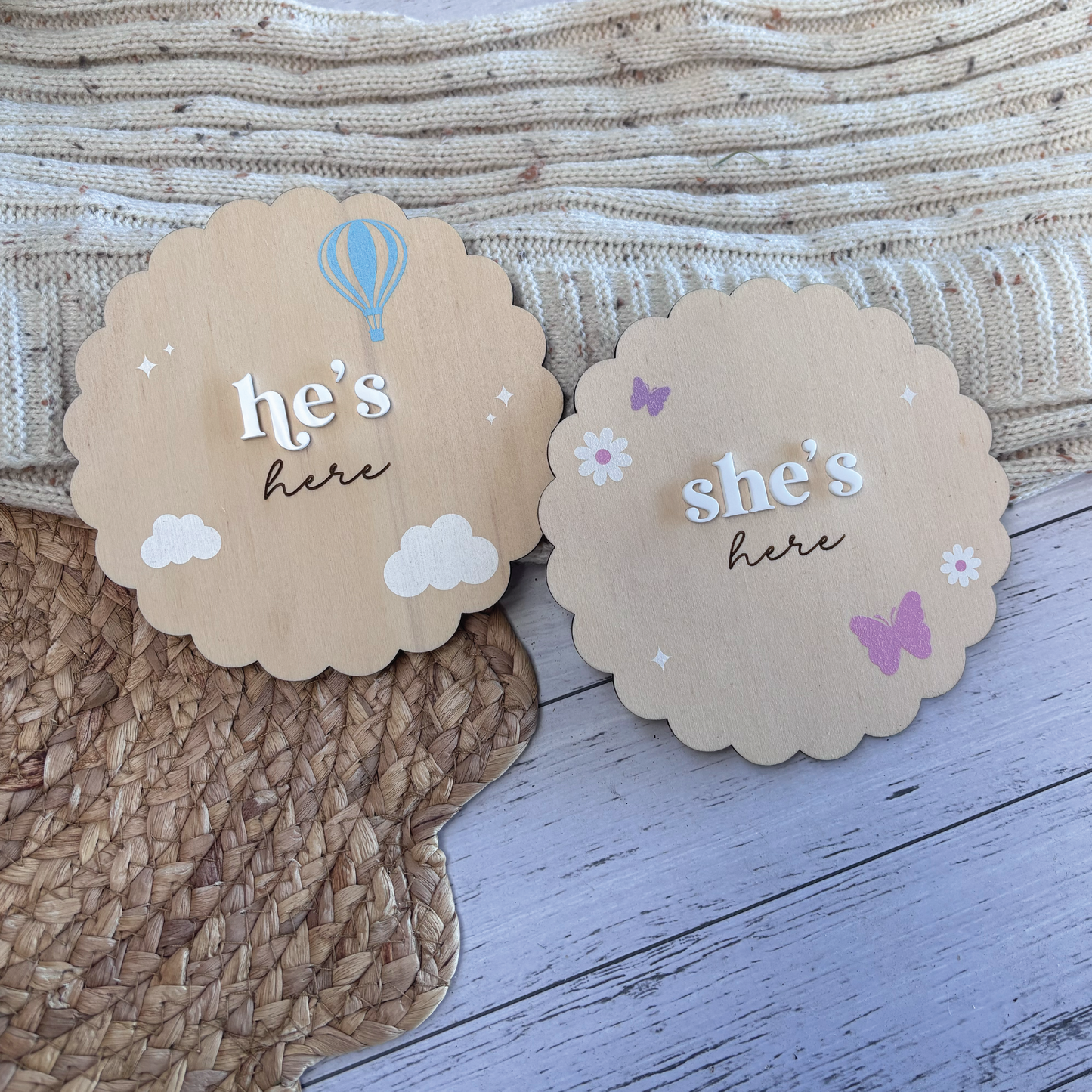 Birth Announcement Plaques