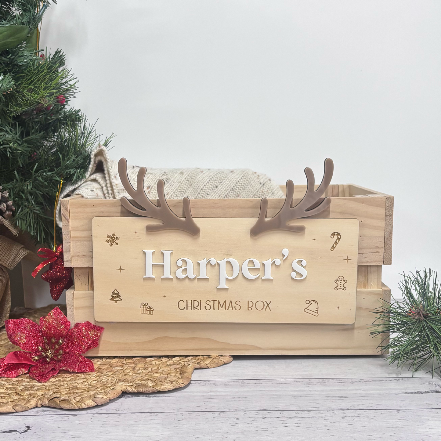 Custom Christmas Crates & Plaques