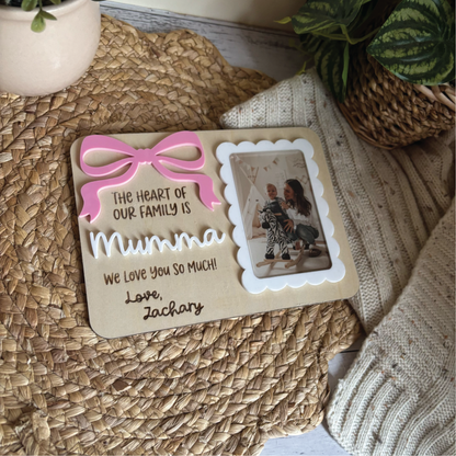 Custom Magnetic Bow Photo Frame