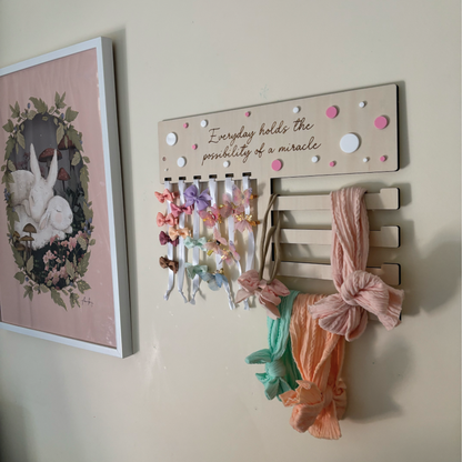 Personalised Bow and Headband Organiser