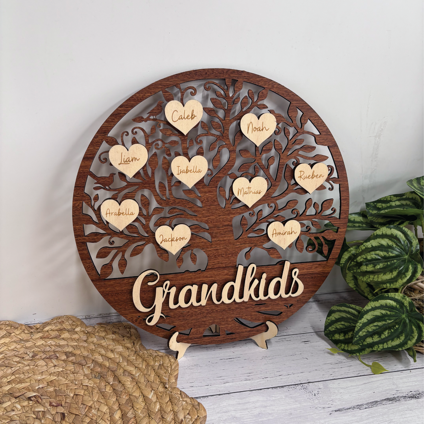 Personalised Wooden Family Tree
