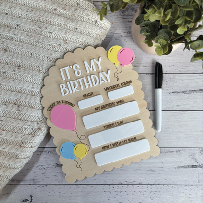 Birthday Milestone Board