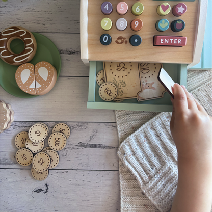 Personalised Aussie Animal Wooden Play Money Set