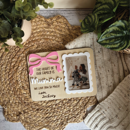 Custom Magnetic Bow Photo Frame