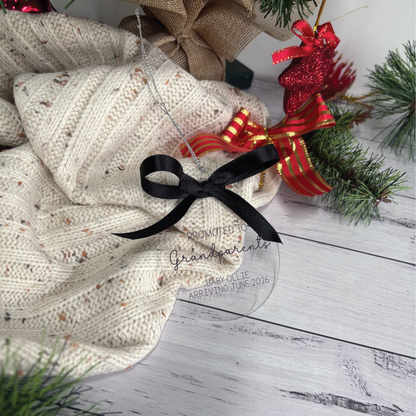 Promoted to... Pregnancy Announcement Christmas Ornament