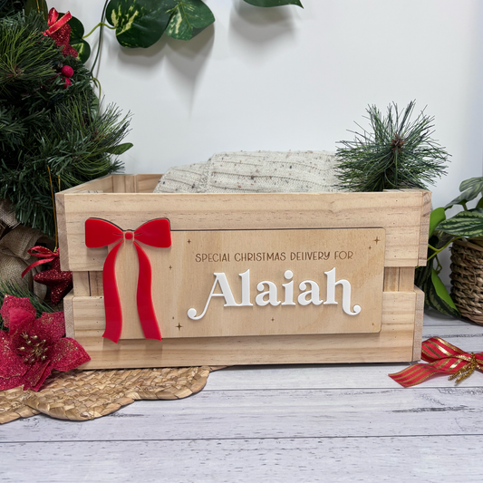 Custom Christmas Crates & Plaques
