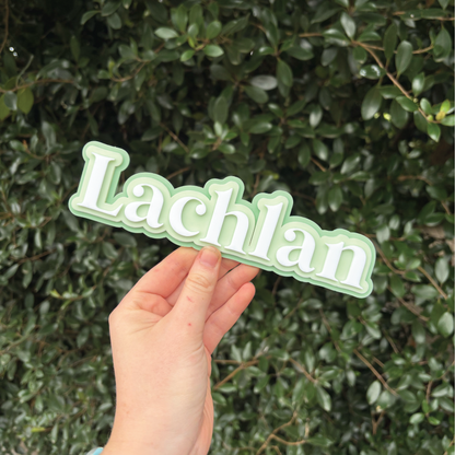 Triple-Layered Acrylic Name Sign