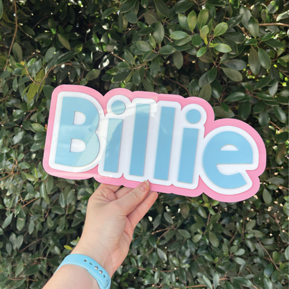 Triple-Layered Acrylic Name Sign
