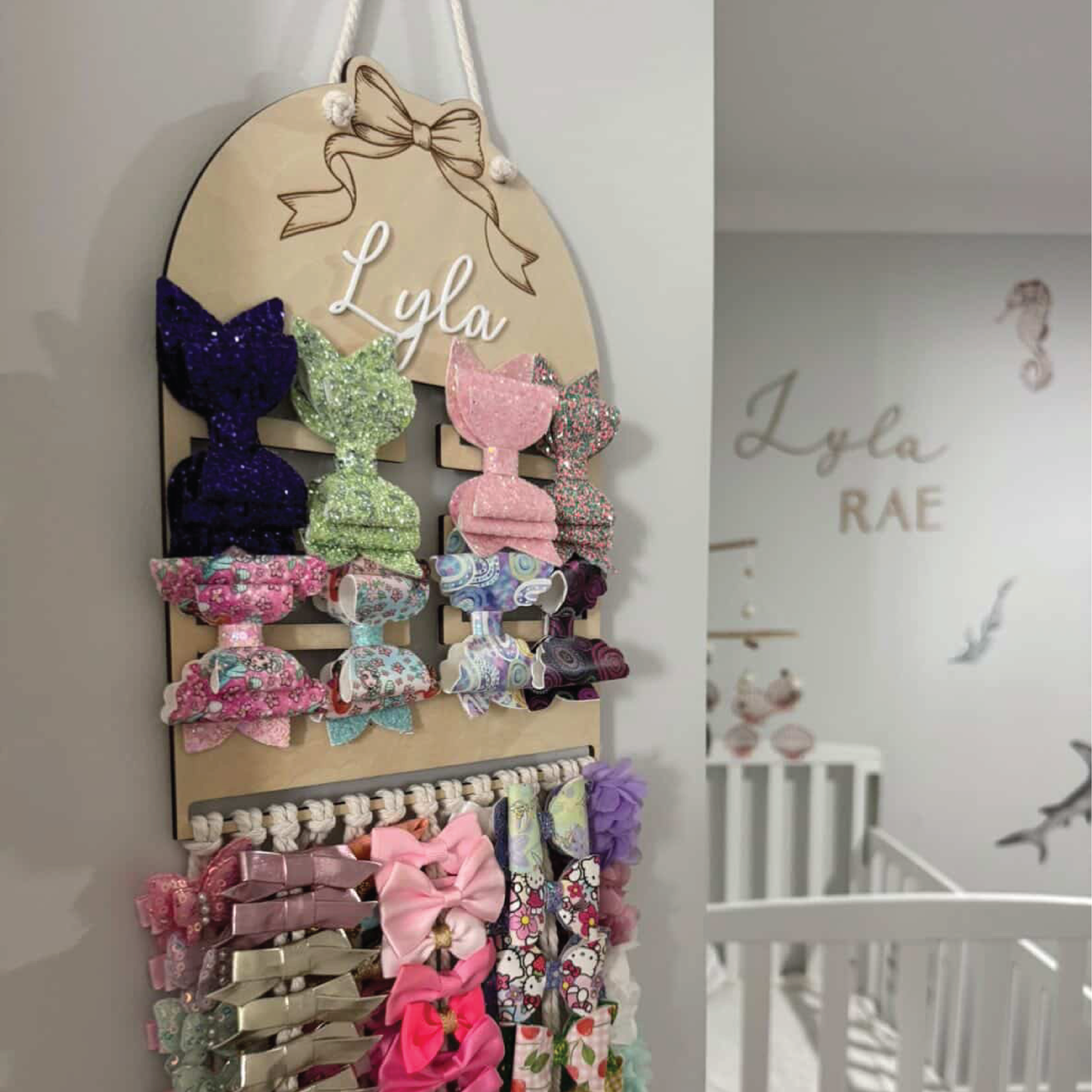 Custom Wooden Bow Hanger