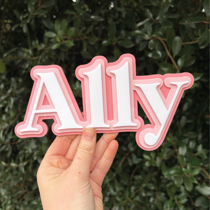 Triple-Layered Acrylic Name Sign