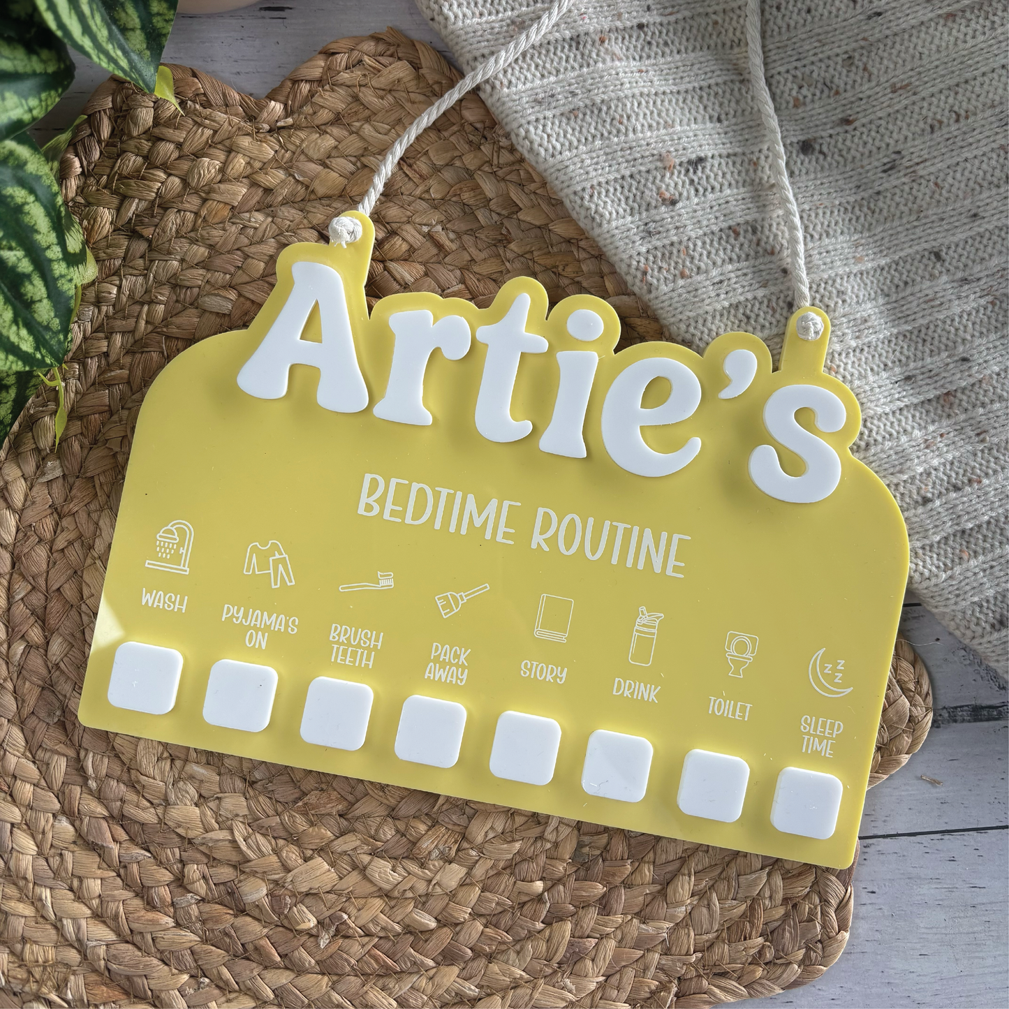 Personalised Bedtime Routine Chart