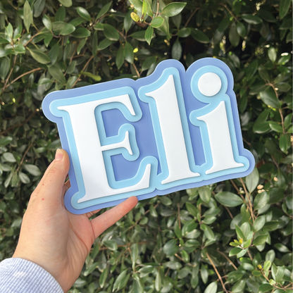 Triple-Layered Acrylic Name Sign