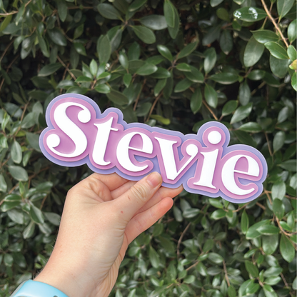 Triple-Layered Acrylic Name Sign
