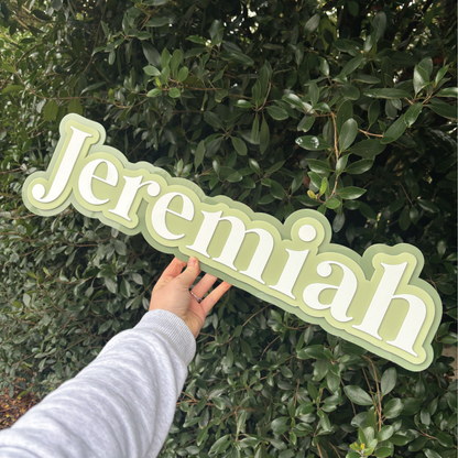 Triple-Layered Acrylic Name Sign