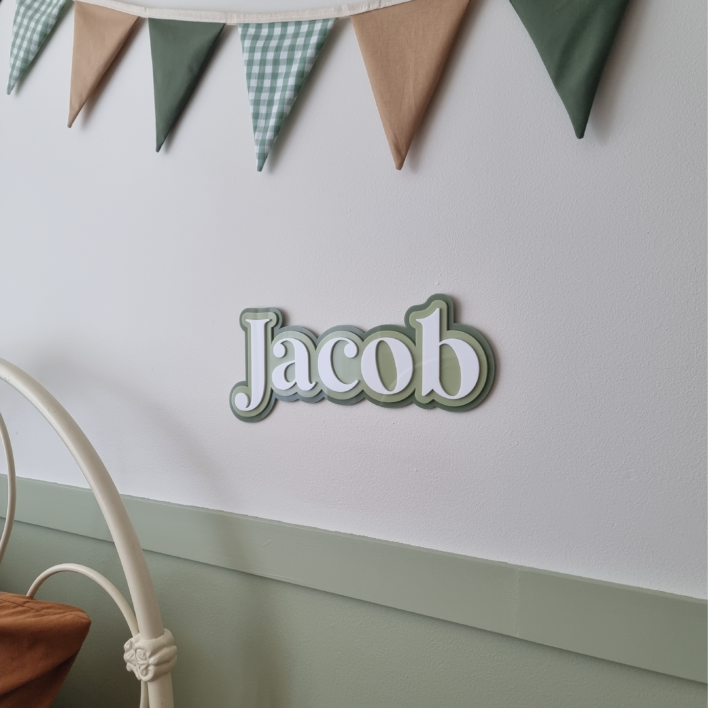 Triple-Layered Acrylic Name Sign
