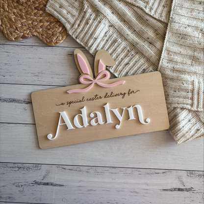 Custom Bow Themed Easter Crates & Plaques