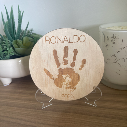 Children's Handprint Plaque