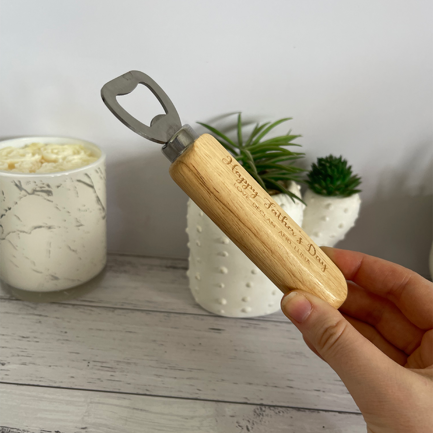 Custom Engraved Father's Day Bottle Opener