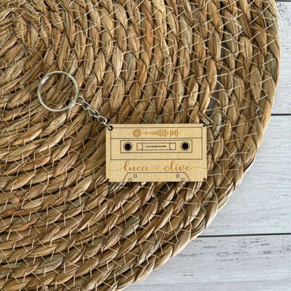 Spotify Code Cassette Keyring
