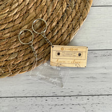 Load image into Gallery viewer, Spotify Code Cassette Keyring
