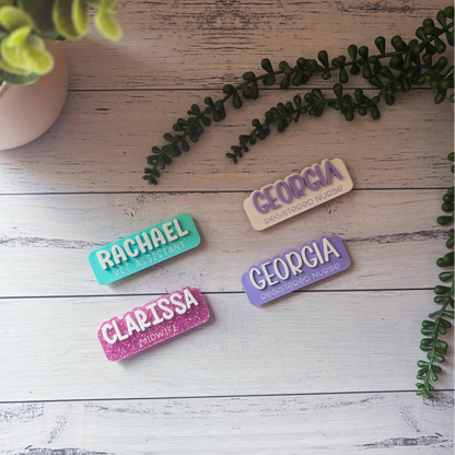Personalised Acrylic Name Badge