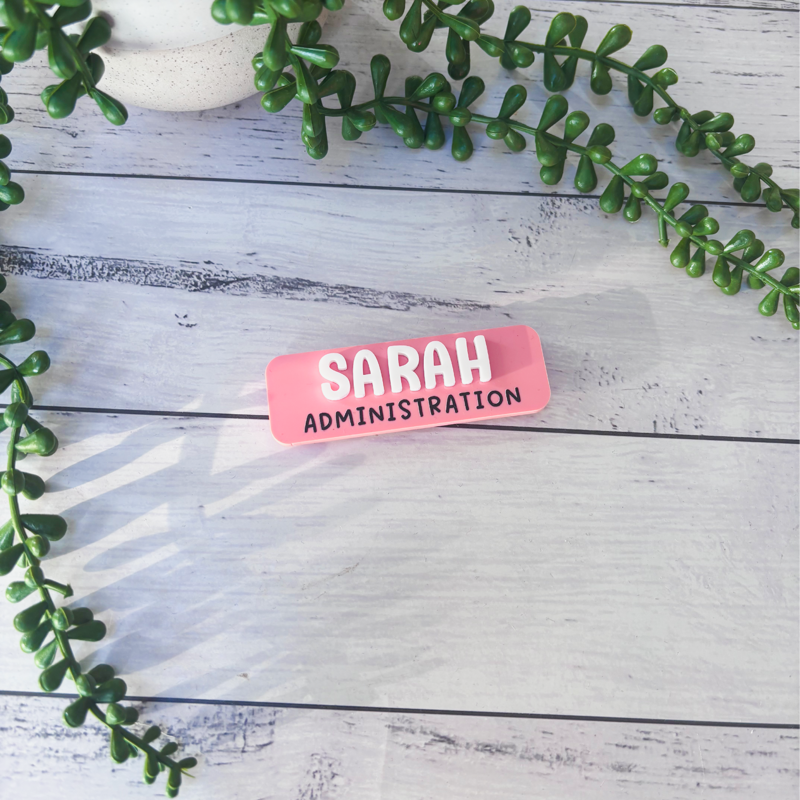Personalised Acrylic Name Badge