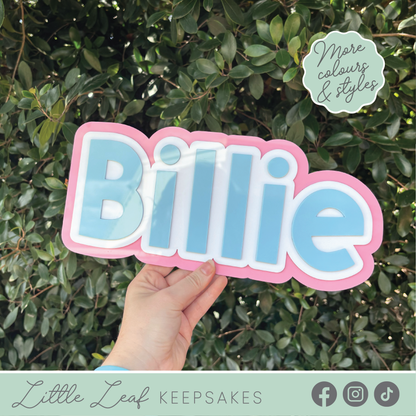 Triple-Layered Acrylic Name Sign