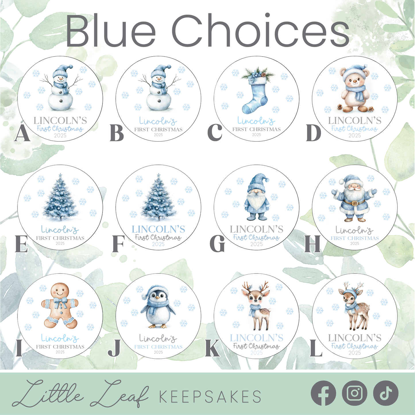 Personalised Baby's First Christmas Ornament