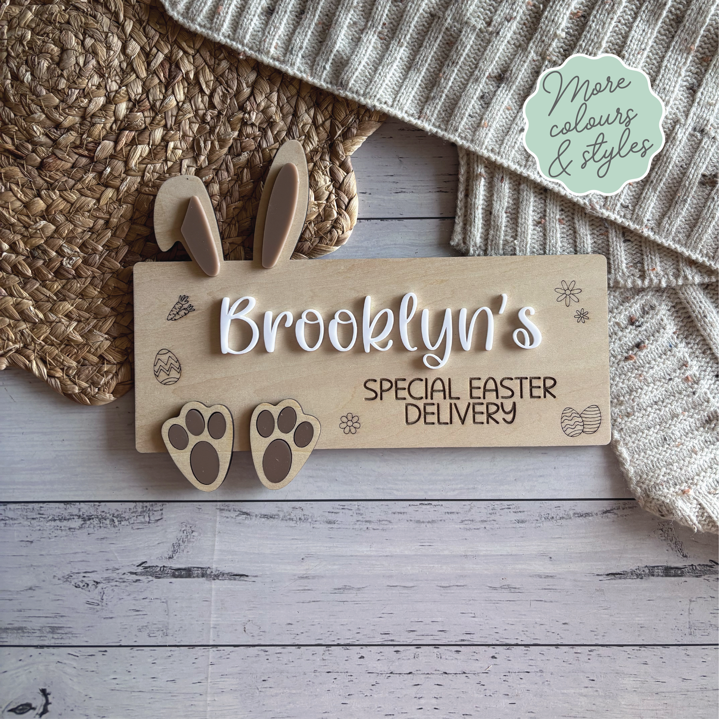 Custom Easter Crates & Plaques