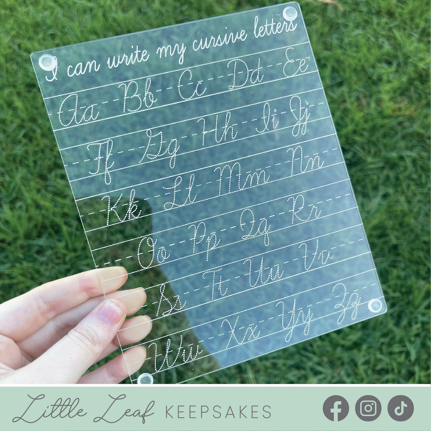‘I Can Write My Cursive Letters’ Board