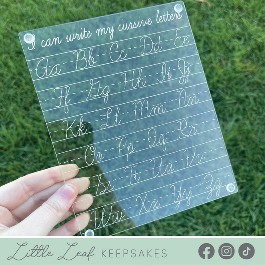 ‘I Can Write My Cursive Letters’ Board