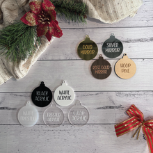 Load image into Gallery viewer, Pet Bone Shaped Snowflake Christmas Ornament
