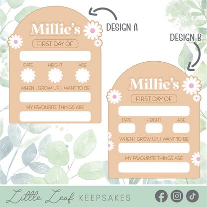 Flower Themed Back to School Board