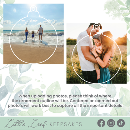 Custom Photo Christmas Ornament