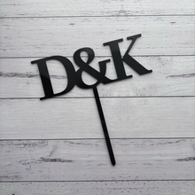 Load image into Gallery viewer, Custom Initials Wedding Cake Topper
