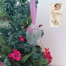 Load image into Gallery viewer, Custom Baby Line Art Ornament

