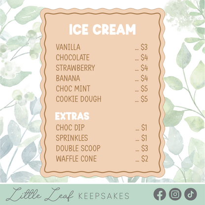 Children's Ice cream Store Cafe Decor