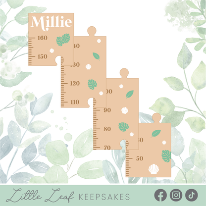 Leafy Wooden Growth Chart